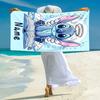 Personalized Angel Stitch Book Beach Towel Microfiber Beach Towel Thin Absorbent for Beach Swimming Yoga Bath Sports. 0910308