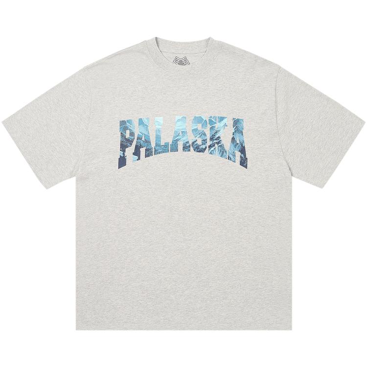 

Palace Palaska T-Shirt Grey Marl Unisex Tops P27TS301 XL