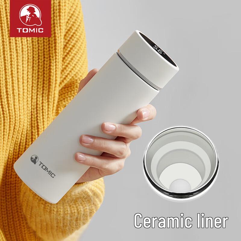 TOMIC Smart Ceramic Liner Insulated Mug