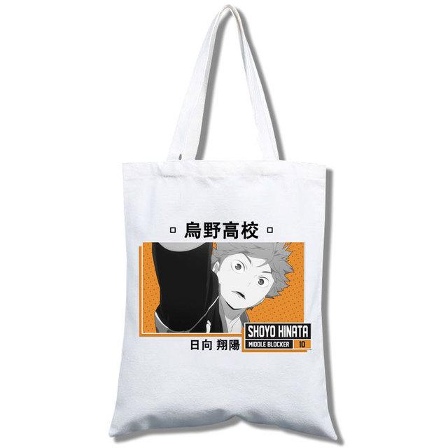 Tee Haikyu Manga Nishinoya Yuu Oikawa Tooru Cartoon Druck Grafik Einkaufstaschen Mädchen Mode Casual Paket Einkaufstasche
