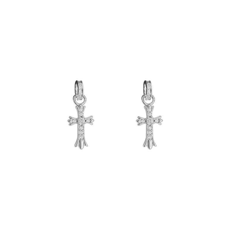 Female Aloof Style Niche Unique Cross Earrings