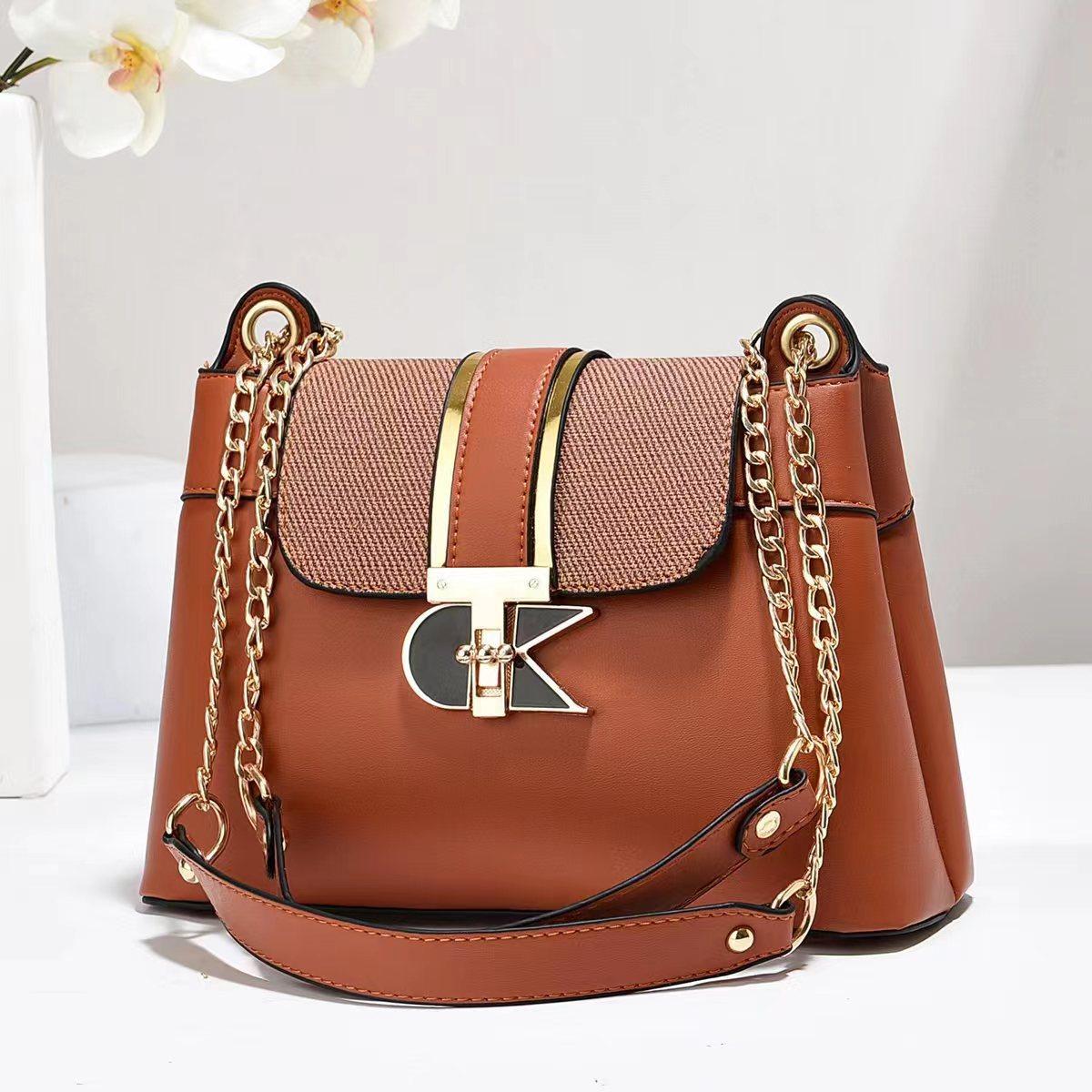 

Classic Designer Crossbody Bags for Women New Fashion PU Leather Chain Shoulder Bags Ladies Small Flap Handbags