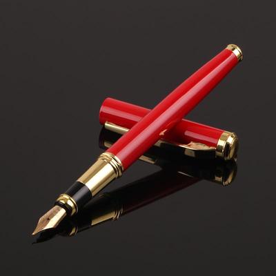 Penna stilografica in metallo di alta qualità dal design minimalista, penne a sfera per ufficio, penne per la scrittura quotidiana in ufficio e per lo studio