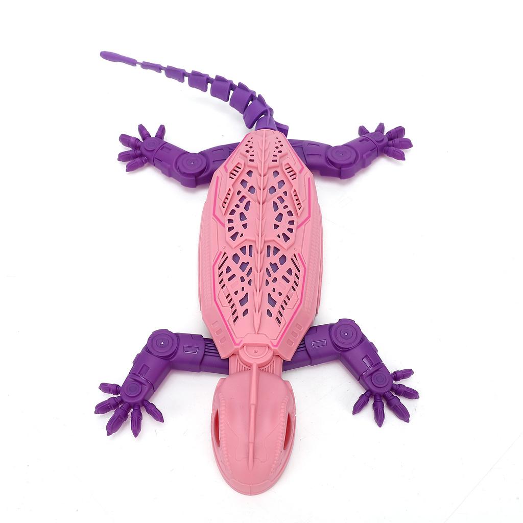 Remote Control Gecko, 2.4GHz RC Wall Crawler with LED Lights, Rechargeable Multi Mode Climbing Animal Green