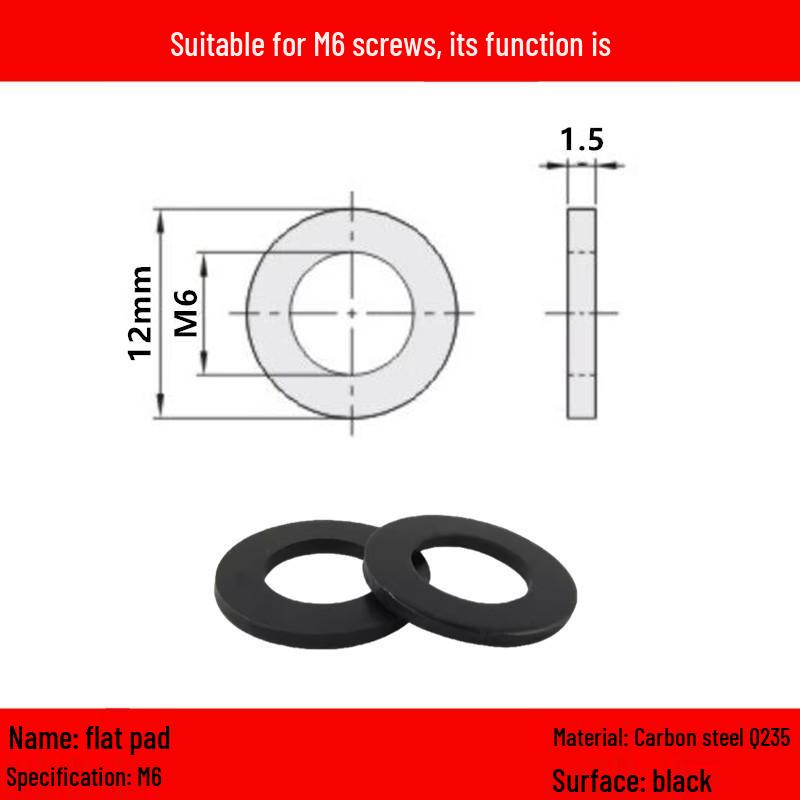Podkładka dystansowa płaska ocynkowana/stal nierdzewna - Rozmiary: M3, M4, M5, M6, M8, M10, M12