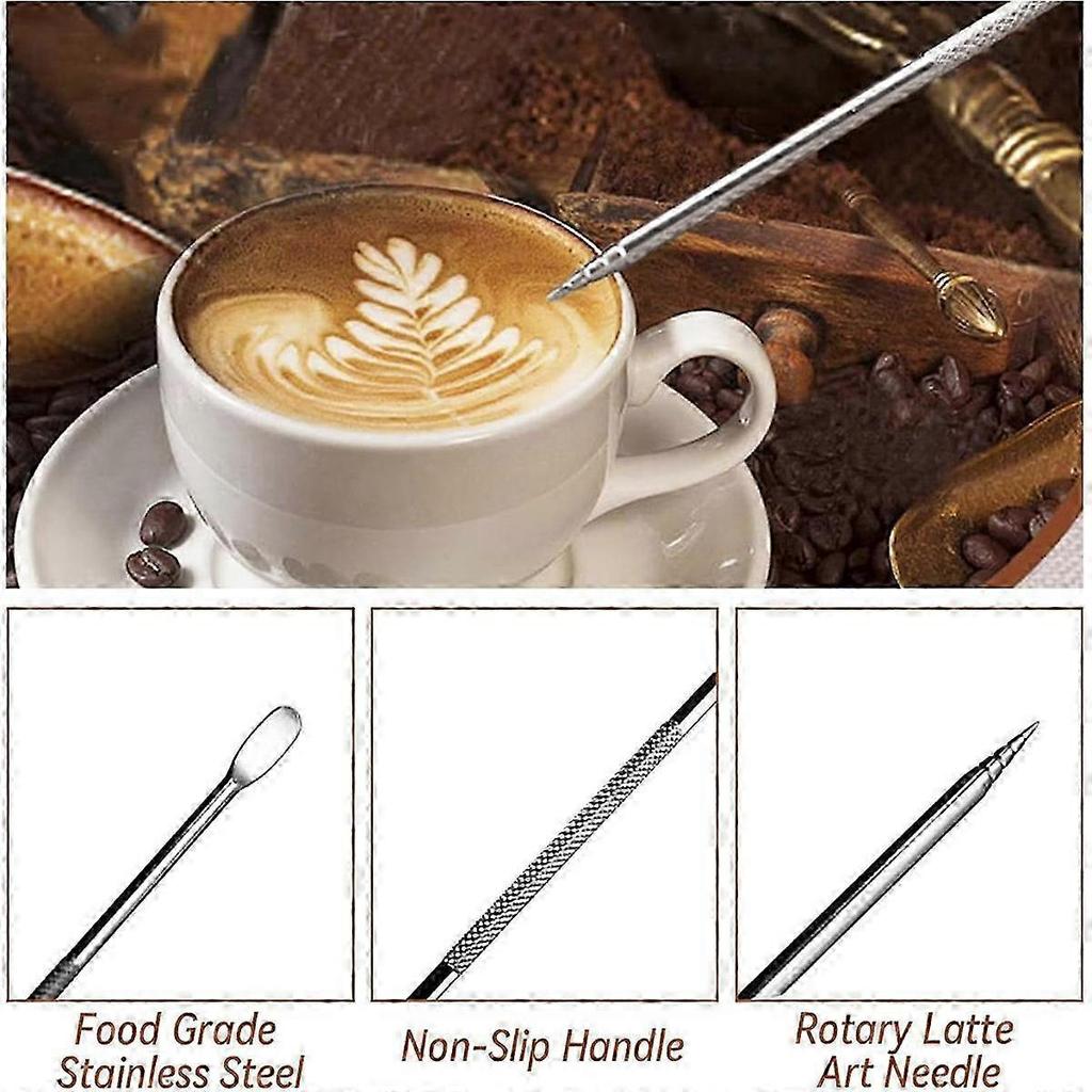 Set di 22 Accessori per Caffè Espresso con Pressino, Strumento WDT, Mescolino e Lattiera 51mm