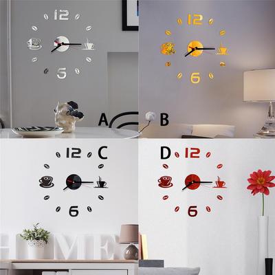 Modern Design Clock DIY Clock Wall Kitchen Clock Living Room Home Decor Diy  Living Room Quartz Needl Digital Wall Clock Sticker AVE