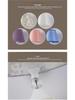 European Style Ceramic Bedside Lamp: Fashionable, Dimmable Night Light with Fabric Shade for Bedroom or Study.