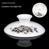 Gaiwan Teacup with Lid: White Porcelain Ceramic Tea Brewing Bowl, 7.5CM, Kung Fu Tea Set Accessory.