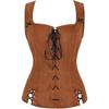 Women's Lace Up Pirate Renaissance Steampunk Pirate Vest Viking Costume Bustier Costume Peasant Bodice