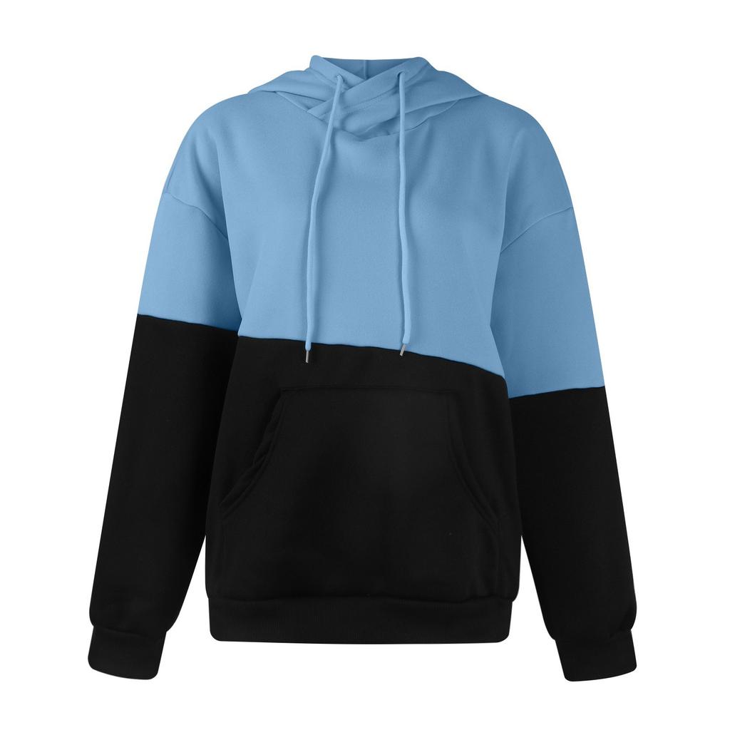 Women's Casual Fashion Sweatshirt Solid Color Hooded Sweatshirt