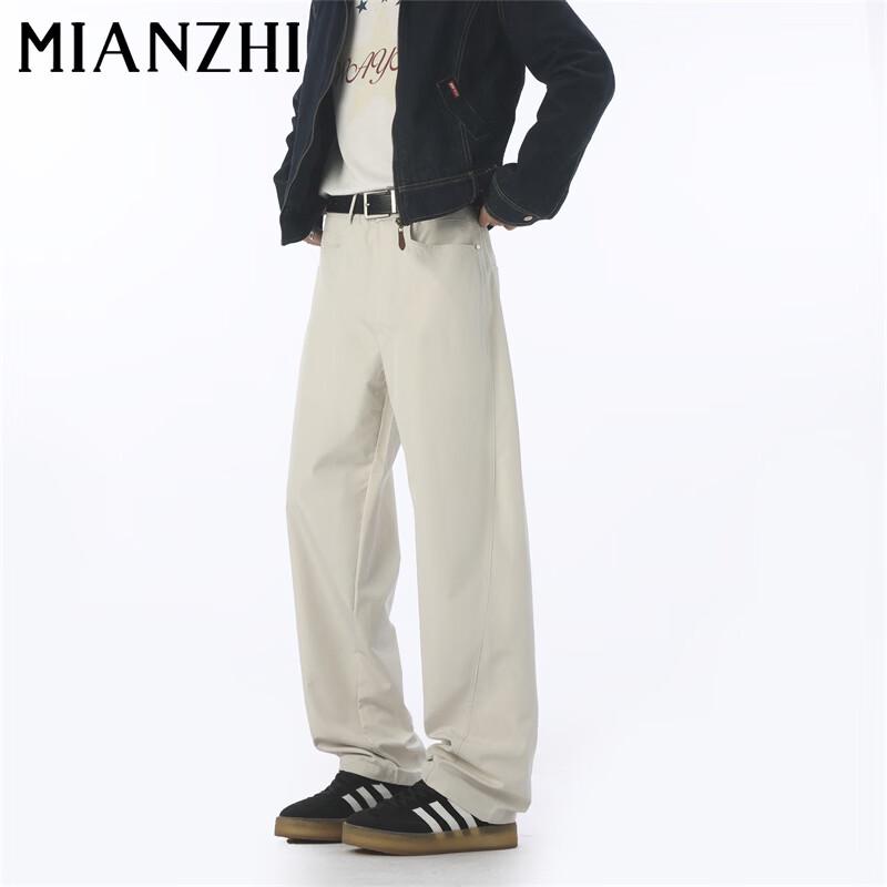 Men s American Retro Loose Straight Leg Casual Pants S