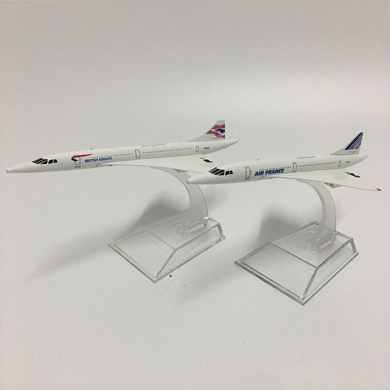 Jason Tutu 16cm Concorde Airplane Model Aircraft Diecast Model Metal 1:400 Airplane Air Bus A380 Toy Gift Collection