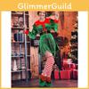 Delightful Christmas Party Elf Costume For Women With Long Sleeves And Festive Appeal