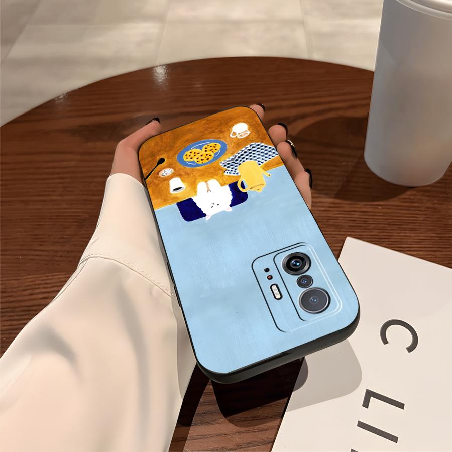 Cartoon Cat Funda Phone Cover Case for Xiaomi Mi 10T 13 Lite 12X 14 12 11 11T 12T Pro