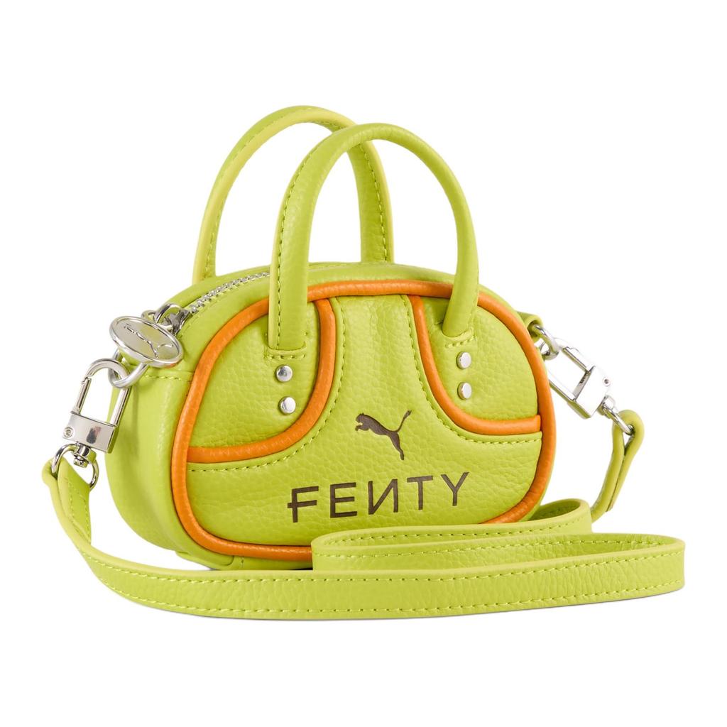 New PUMA FENTY Collaboration Polyurethane One Shoulder Handbags Regular Women's Yellow Green 092152-01