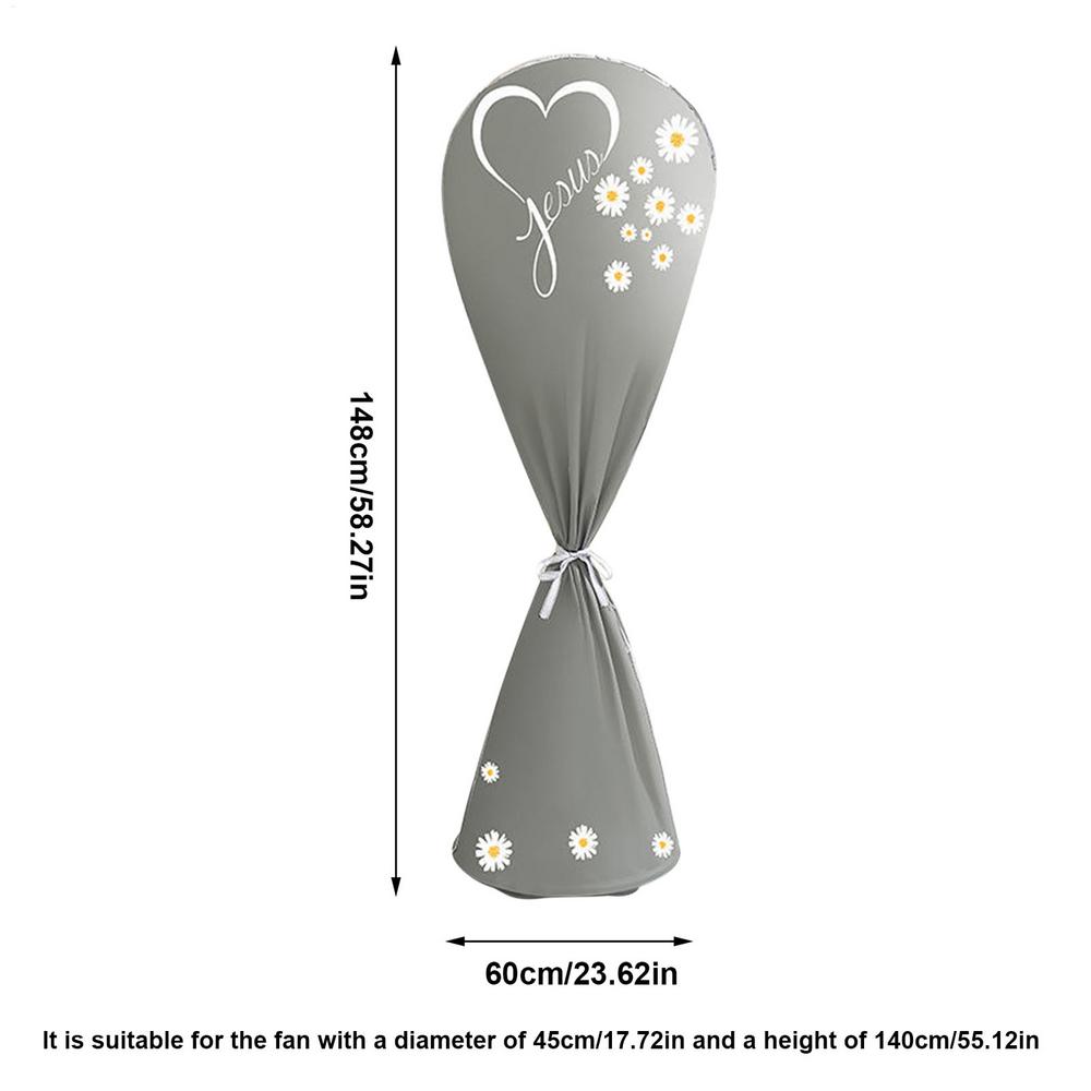 Pedestal Fan Storage Cover Dustproof Electric Fan Sleeve Protective Cover Indoor Outdoor Fans Protection Case