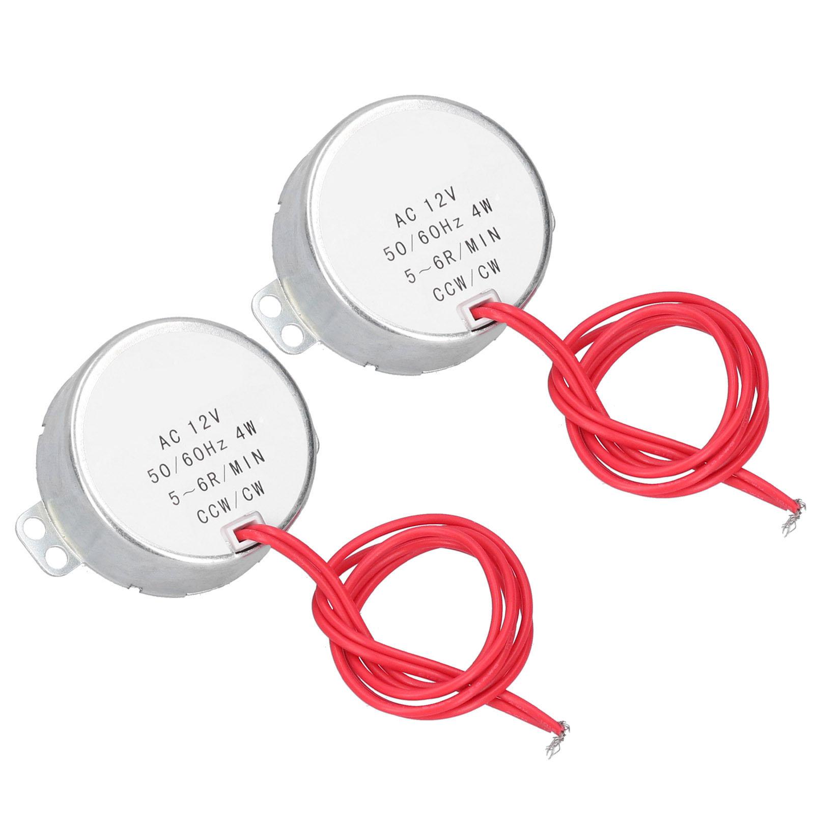

2 шт. Синхронний двигун змінного струму CCWCW Мікроаксесуари для верстатів AC12V 56 об/хв 4 Вт