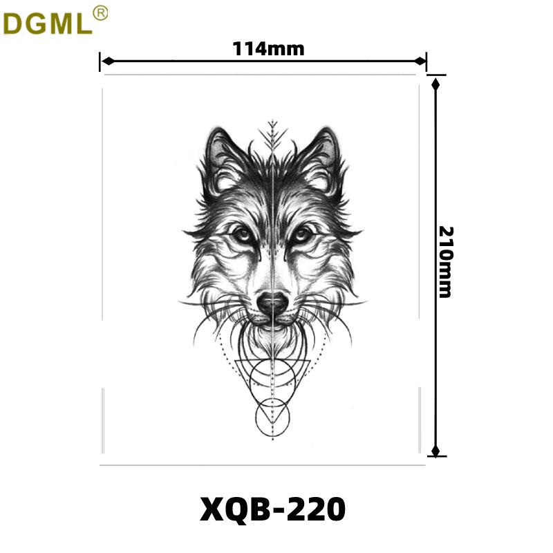 Cartoon Waterproof Full and Half Arm Tattoo Stickers with Creative Color Designs