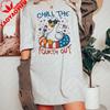 Retro Comfort Chill The Fourth Out Shirt Patriotic Silly Goose Tops Funny 4th Of July Gift Unisexs Independence Day Tee