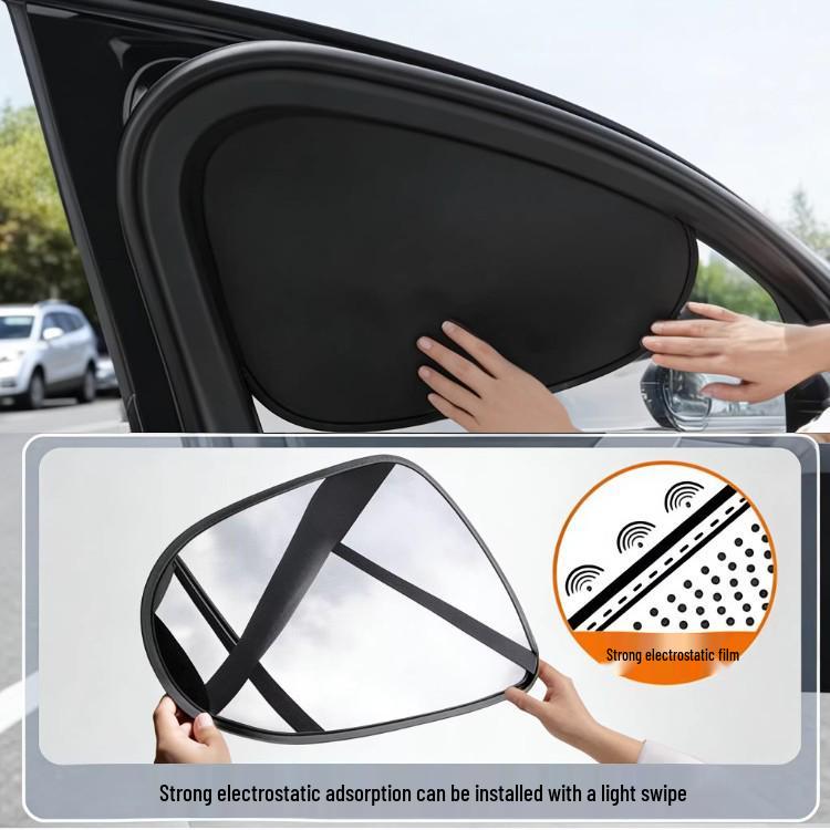Car Sunshade Curtain: Side Window Shade for Baby's Privacy, Interior Sun Protection, and Heat Insulation.