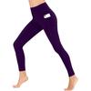 Women High Waist Tummy Control Slim Fit Side Pocket Yoga Pants