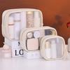 1Pcs Large Capacity Cosmetics Storage Bag Multifunctional Semi Transparent Makeup Bags Business Travel Toiletry Bag