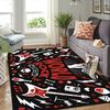 1Pc Musical Elements Printed Circular Carpet, Home Door Mat, Outdoor Travel Protection Carpet A8