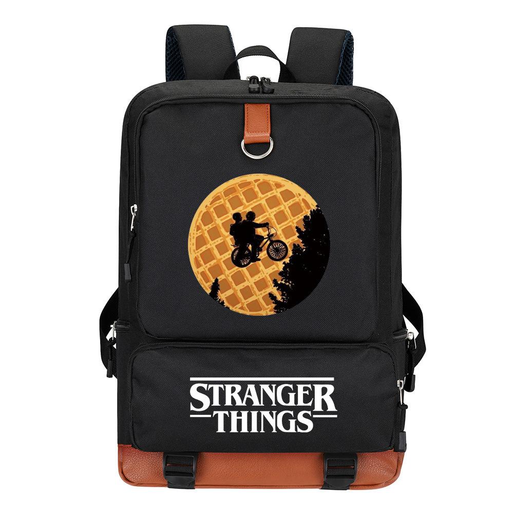 American Tv Stranger Things Stranger Things Backpack Student Backpack Elementary And Secondary School School Bag Backpack