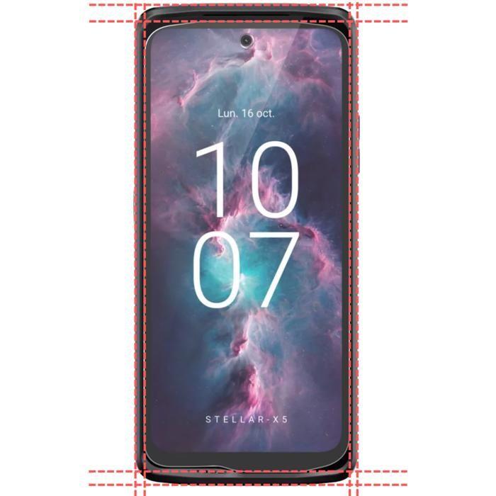 Displayschutzfolie - Phonillico® - Crosscall Stellar X5 - Gehärtetes Glas - 4er-Pack - Kratzfest