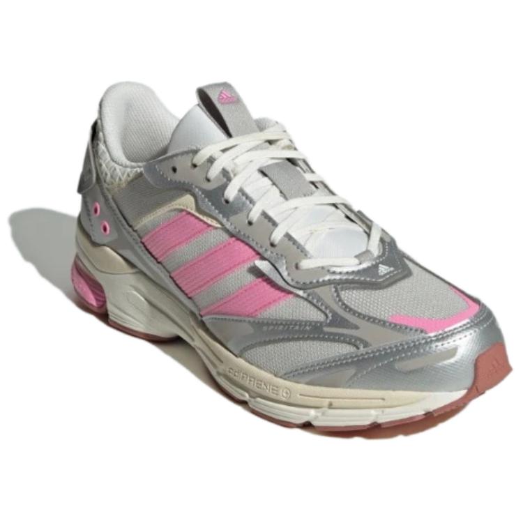 Adidas Spiritain 2000 Fabric Synthetic Leather Fashion Comfortable Non-Slip Wear-Resistant Low-Top Dad Shoes Unisex Sneakers Silver Pink JR4486