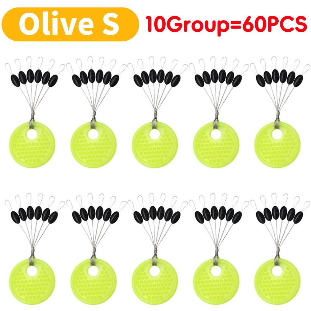

60/120pcs/Set Rubber Space Beans Stoppers Carp Fishing Bait Fish Float Tools Professional Space Beans Fishing Tackle Accessory