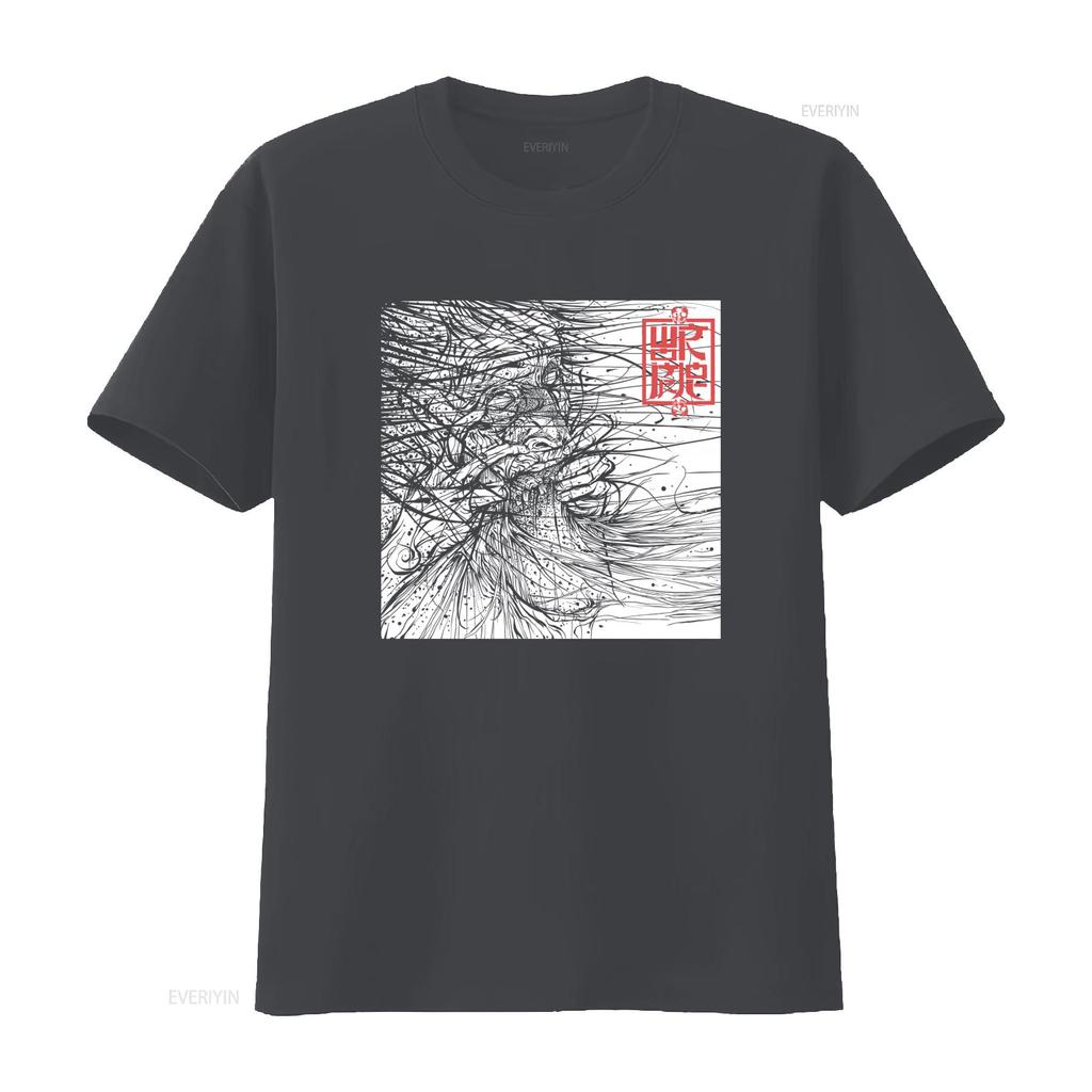 Mens Wormrot Voices T shirt Large Black Unique Hand Drawn Art Design vintage Washed Slightly designer clothes Casual Soft