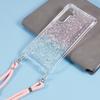 For Samsung Galaxy A54 5G   Phone Cases TPU+Acrylic Gradient Color Cover with Strap