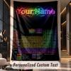 Neon (87) Theme Custom Tapestry Personalized Custom Name Text Wall Hanging Tapestry Home Decor Background Cloth
