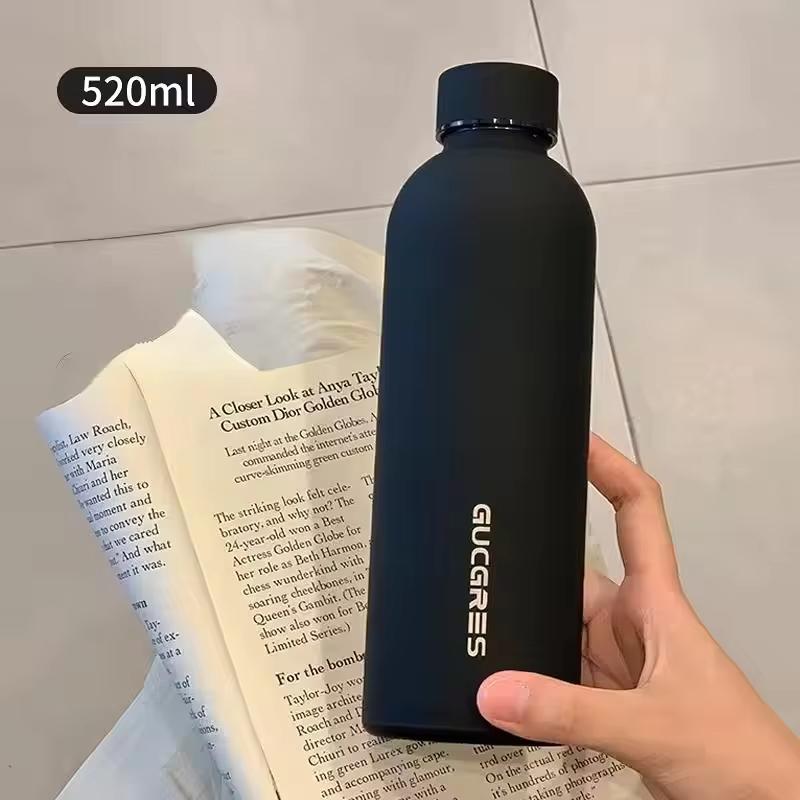 American Style Dual-Layer Stainless Steel Cup Portable Water Bottle Sports Wide Mouth Insulated Thermos Flask for Outdoor Use