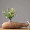 High-End Wabi-Sabi Floral Table Vase Ceramic Flower Bottle Minimalist Living Room Entryway Decor Accents