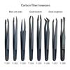 Electronics DIY Repair Tool Precision Tweezers Set Carbon Fiber for Craft
