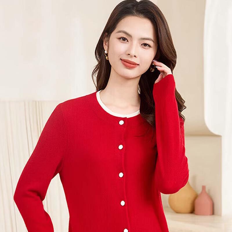 

JESSIE Женский кардиган тонкой вязки из шерстяной смеси M