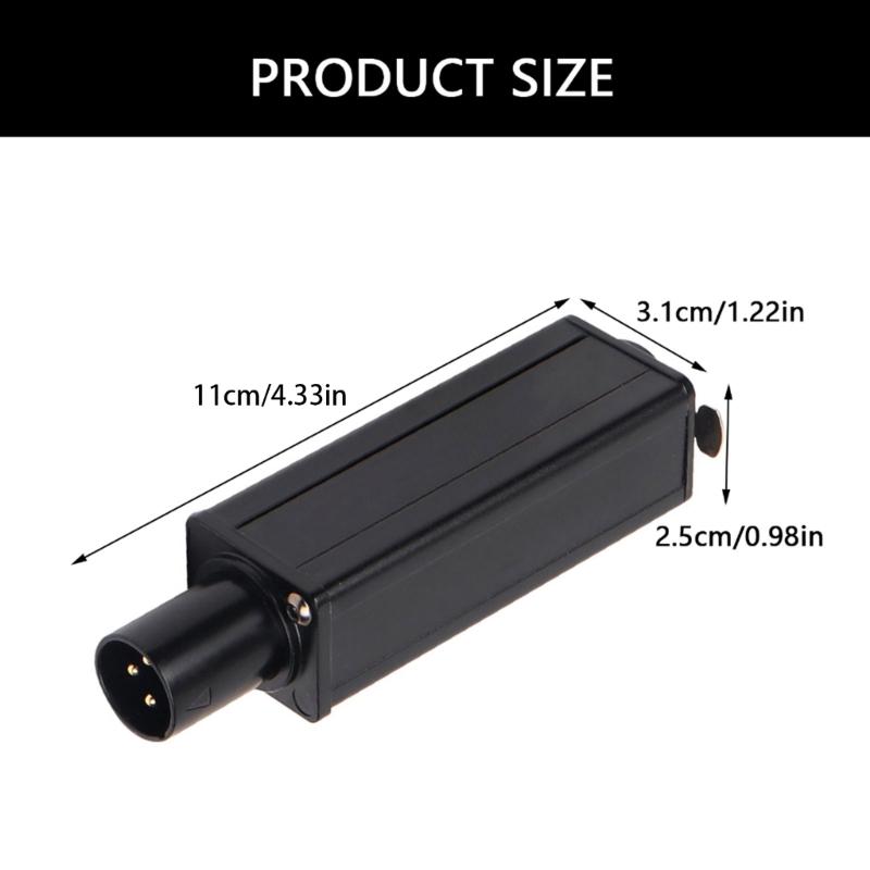 Metal 3Pin Auditory Ground Looping Isolator Hum Eliminate to Reduce Noise in Studio and Live Setting