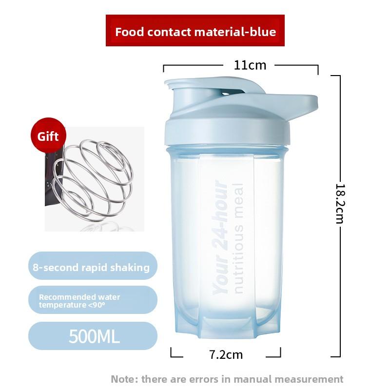 Protein Powder Shaker Cup, Mixing Cup, Fitness Exercise Portable Water Cup, Portable Water Bottle, Large Capacity Cup