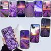IK42 Lavender Purple Flower Phone Case for Samsung Galaxy S20 S21 S22 Ultra FE + Plus A21S A22 A24 A25 A26 A30 A30S A31
