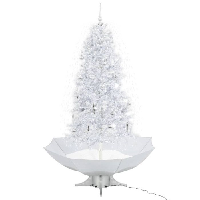 VidaXL Arbre de Noël Neigeux avec Base de Parapluie Sapin de Noël Artificiel Arbre Décoration de Noël Salon Salle de Séjour 284338