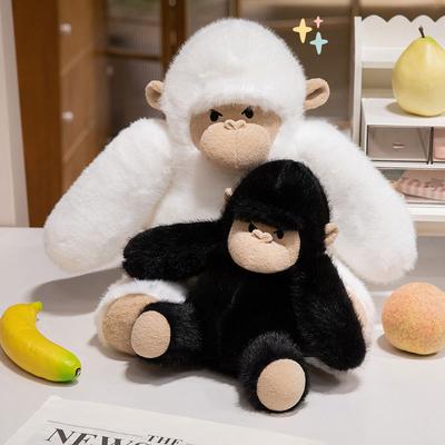 3 Sizes Cute Lifelike Sitting Orangutan Plush Doll Mighty Cool Gorilla Plush Toys Funny Huggable Accompany Doll For Children