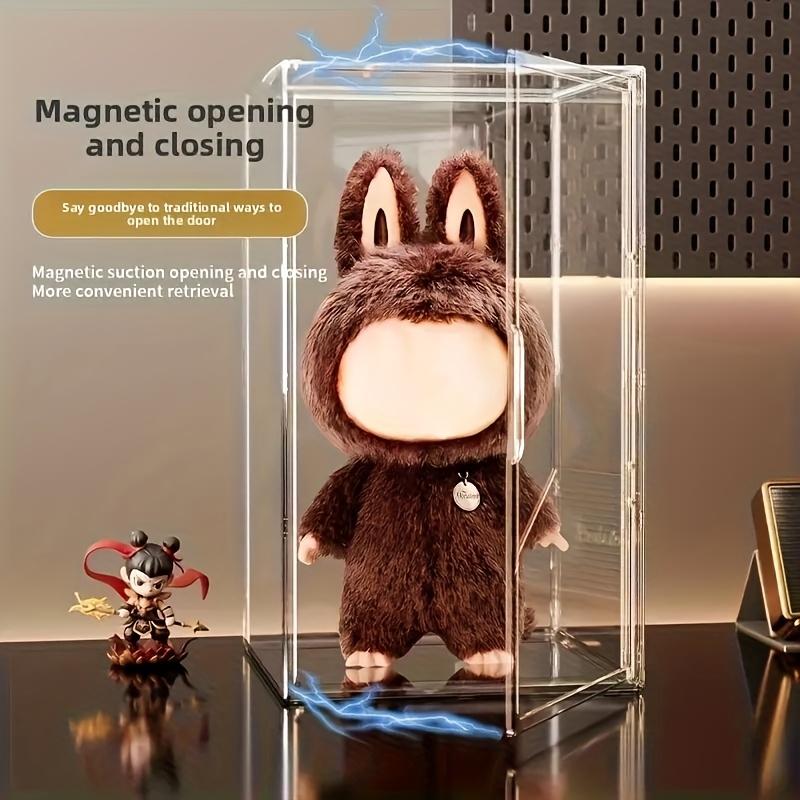 60cm XXL Acrylic Doll Display Box Magnetic Door Display Case Transparent Dustproof Storage Box for Blind Boxes Statues Model Car
