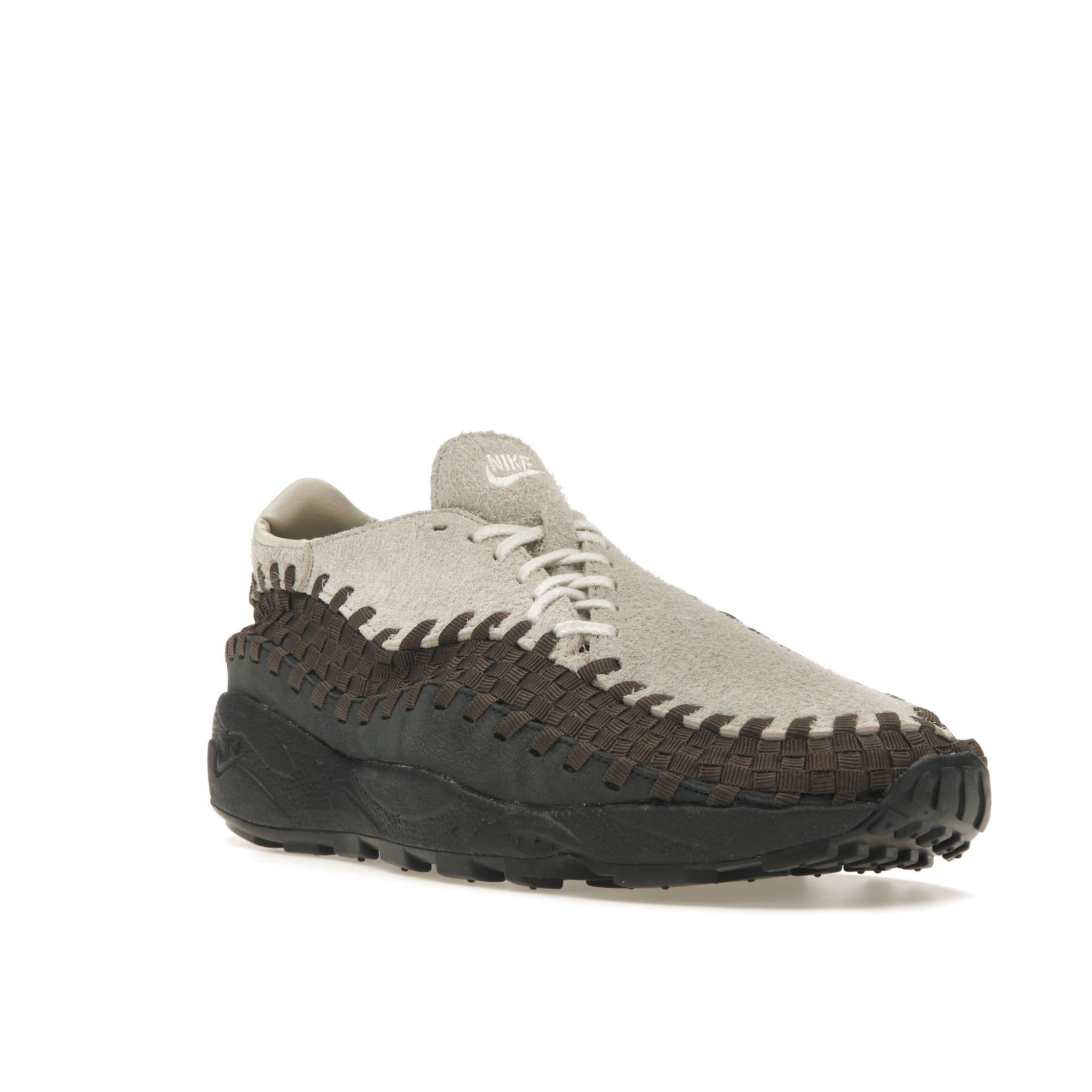 Nike Air Footscape Woven Phantom Earth Женские кроссовки Кремово-черные FZ4340-100 37.5 — фото 2