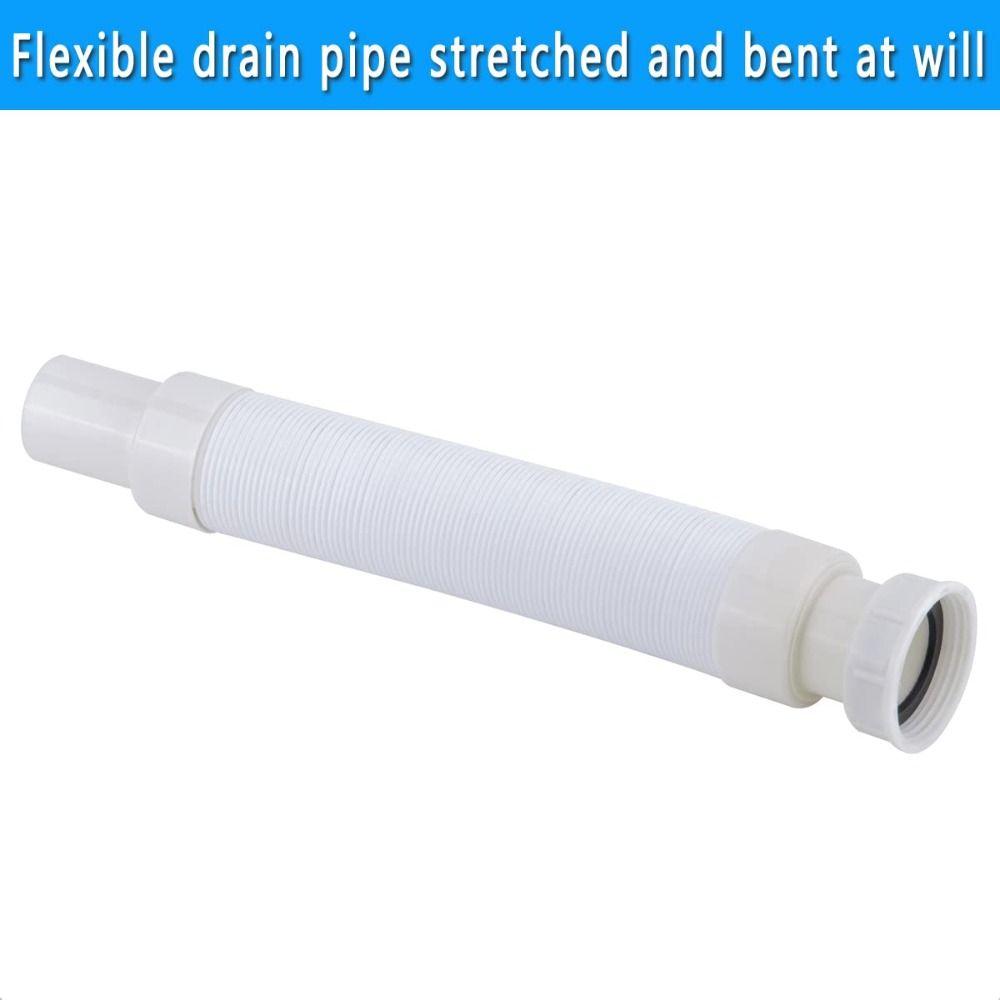 ABS Low Profile Flat 1 1/2 P Trap Kit Durable Freestanding Tub Drain Bath