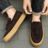 Fashion Men's Casual Shoes Platform Loafers Luxury British Style Suede Male Sneakers Slip On Driving Shoes Trend Shallow Men Shoes 2025