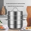 Kangbach 3-Layer 304 Stainless Steel Steamer Pot, 28cm