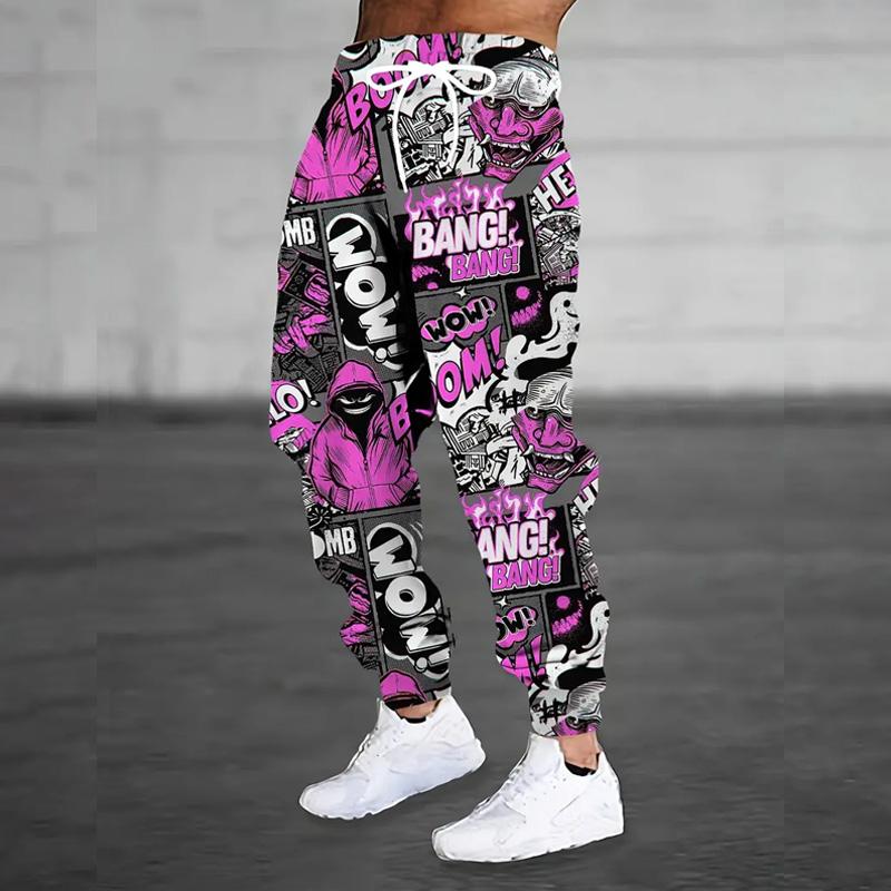Frühling Herbst Männer 3D Digital Print Jogger Jogginghose Männer Casual Laufhose Jugend Männer Hip Hop Sport Hose